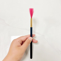 Rozen Groothandel Zachte Single Fan Multi-Use Masker Zuur Applicator Make-Up Brush Voor Glycolschil Masques Chemische Schil Borstel