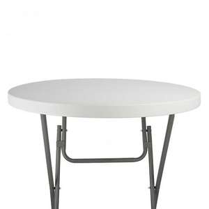 Yüksek kaliteli 80cm beyaz plastik yuvarlak katlanır kokteyl masaları Modern tasarım yüksek üst ziyafet parti Bistro yemek otel etkinlikleri - Product Image 5