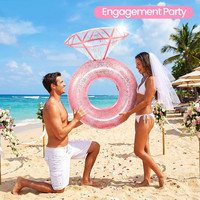 Bouée de natation gonflable professionnelle en PVC écologique pour adultes, flotteur de piscine, jouet aquatique, support dorsal, pour sorties familiales à la plage
