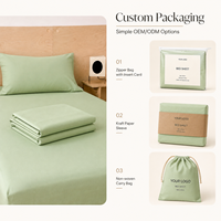 Drap plat Queen Size en percale 100% coton biologique, 1 unité, vert sauge, teint uni, léger, frais et durable – NOUVEAU