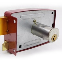 Serrure de Porte Antivol 101, Verrou de Jante Extérieur pour Porte en Bois, Cylindre en Laiton, Serrure de Jante Afrique