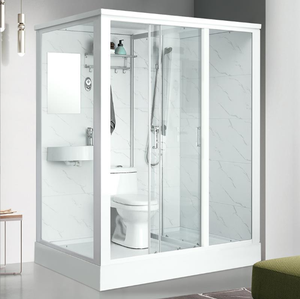 Unidad de Ducha Prefabricada de Lujo, Portátil, para Hotel, Diseño con Puerta de Vidrio, Baño Modular Prefabricado - Product Image 1
