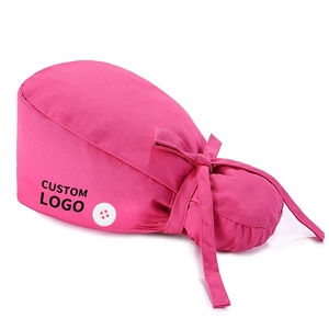 लंबे बाल समायोज्य चिकित्सा के लिए कपास सर्जिकल कैप नर्स डॉक्टर कस्टम लोगो थोक के लिए - Product Image 2