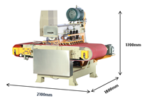 Machine à découper la pierre pour carreaux de céramique et briques rouges, à lame simple/multiple, motorisée 16,5 kW, haute sécurité