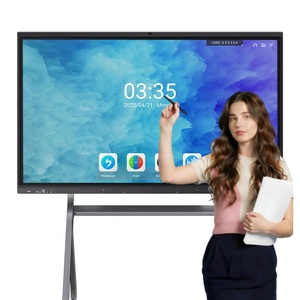 Pizarra Interactiva de Última Generación de 55 Pulgadas 4K de Alta Calidad con Android 14, Asistente de IA de Windows, Pantalla Táctil IR para Escuelas y Educación - Product Image 1