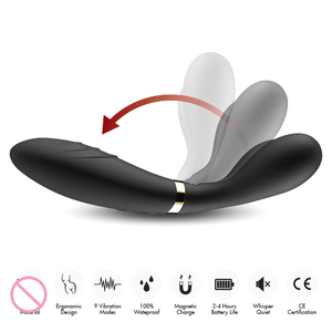 Juguete Sexual para Adultos, Juguete en Forma de <span class=keywords><strong>Y</strong></span>, 7 Velocidades, Recargable por USB, Resistente al Agua, Masajeador <span class=keywords><strong>Personal</strong></span>, 40dB, 75g - Product Image 2