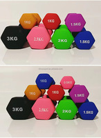 Haltère en plastique de gommage hexagonal de haute qualité pour les bodybuilders utilisent de petites cloches
