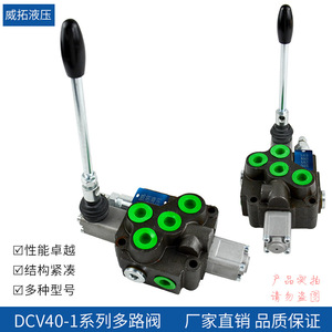 Weituo Hydraulics Dcv40 Série 1 Vanne de commande directionnelle multi-voies à inversion de direction simple effet Norme nationale - Product Image 2