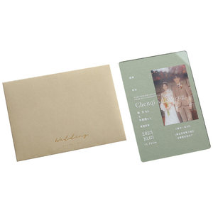 Invitations de mariage en acrylique Résonance, uniques en leur genre, avec illustrations dessinées à la main, créatives, haut de gamme, personnalisées avec photo - Product Image 5
