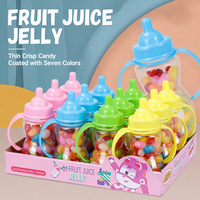 Bonbons gélifiés acidulés aux saveurs fruitées, en forme de biberon, couleurs assorties, vente en gros, pour enfants