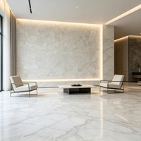 Dalle de marbre naturel de luxe haut de gamme, grande taille, pouvant être assemblée, résistante à l'usure, pour mur de salon, sol et table basse