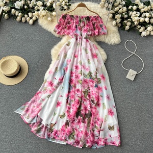 sachin and babi light blue dress In Stock H M Chiffon Dress Empire Waist Design, Elegant Look