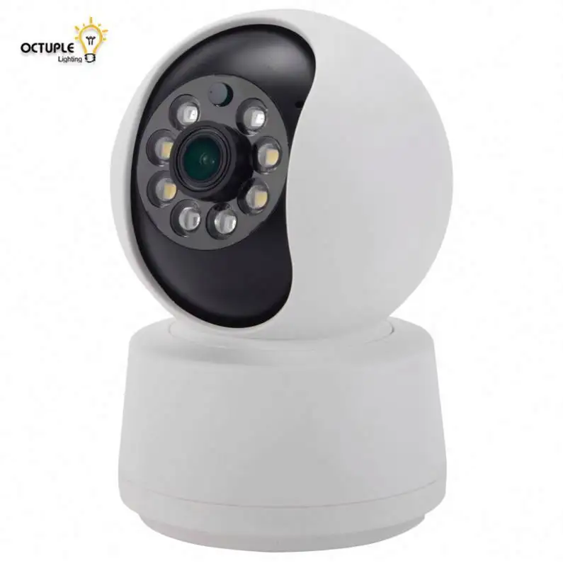 Superior High Torque Energy-Efficient 8 infravermelho e 2 luz branca Micro Wifi Spy Network Camera