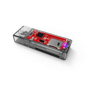 2-Trong-<span class=keywords><strong>1</strong></span> Micro USB 3.0 Loại C Bộ Nhớ Đầu Đọc Thẻ Bên Ngoài Cài Đặt Đa-Đầu Đọc Thẻ Cho SD TF & Các Thẻ Khác - Product Image 3