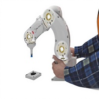 Bras robotisé six axes IRB6640-235 avec composants PLC intégrés, protection IP65, charge utile de 1,5 kg pour palettisation, gravure, soudage