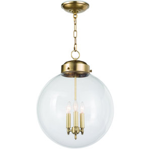 Hanging 10inch 300mm Round Globe Lamp <strong>Shade</strong> Clear <strong>Glass</strong> Ball Lampshade <strong>for</strong> <strong>Ceiling</strong> <strong>Light</strong> - Product Image 4