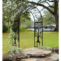 Arche de jardin en métal avec motif Arbre de Vie pour cérémonie de mariage, réception, décoration de scène, baby shower, vente en gros