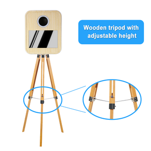 New <strong>Design</strong> Photobooth Wedding Wood Vintage Photo Booth Price Wholesale Retro Wooden Photo Booth <strong>Machine</strong> With Printer and Camera - Product Image 3