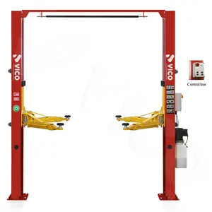 Vico Hydraulic 4T Floor Clear Car Hoist Cheap 2 Post Car Lift Electric Release Auto Body Lift Vehicle Maintenance Lifter