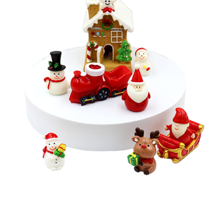 Lote de 100 Figuras de Reno en 3D, Adornos Navideños de Dibujos Animados para Jardín de Hadas, Manualidades de Resina - Product Image 1