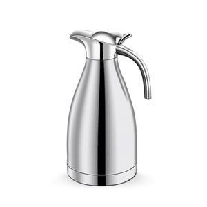 Carafe thermique en acier inoxydable à double paroi avec logo personnalisé, 2 litres, 68 oz, conservation de la chaleur pendant 12 heures, thermos isolé - Product Image 5
