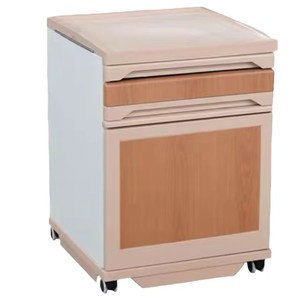 Table de chevet d'hôpital Dm G02 en ABS avec roulettes pour hôpital et maison de retraite, armoire de rangement - Product Image 4