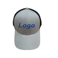 Casquette de baseball unisexe été 2024, logo personnalisé, broderie à la main, 5 panneaux, 100% polyester respirant, réglable, noir Oxford à pois