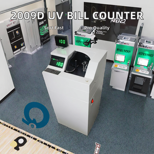 Compteur <span class=keywords><strong>de</strong></span> <span class=keywords><strong>billets</strong></span> <span class=keywords><strong>de</strong></span> <span class=keywords><strong>banque</strong></span> à chargement frontal 2009D à détection UV haute vitesse, tri automatique, qualité bancaire, utilisation mondiale, trémie <span class=keywords><strong>de</strong></span> 200 pièces, 220V/110V - Product Image 2