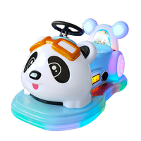 Parc d'attractions, centre commercial, autos tamponneuses électriques, jouets lumineux pour enfants, voiture tamponneuse Panda pour enfants