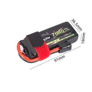 Batería de Polímero de Litio de Fábrica 7.4V 853480 2000mAh 2S 95C Lto - Product Image 1