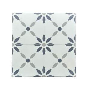 Piastrelle per pavimenti <span class=keywords><strong>e</strong></span> pareti geometriche antiscivolo in gres porcellanato moderno in <span class=keywords><strong>bianco</strong></span> <span class=keywords><strong>e</strong></span> nero 400x400 - Product Image 4