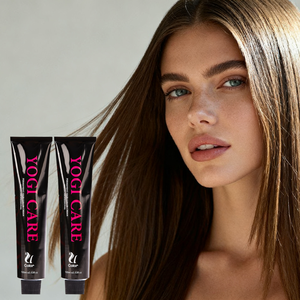 Tinte Permanente para el Cabello YOGI CARE, Crema con Aceites Herbales y Naturales, Bajo en Amoníaco, Cubre las Canas, para Todo Tipo de Cabello - Product Image 1