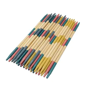 Mikado Wooden Pick Up Sticks Classic Kids Board Game for Adults and Teens in Family and Children Board Games