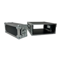 Boîtier de transport 4U pour amplificateur, qualité OEM/ODM, étanche IP67, avec portes avant/arrière fusionnables, accessoires en zinc bleu