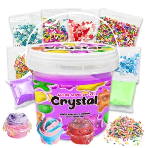 Slime Kit fai da te Mix secchio giocattolo per bambini grande melma di cristallo pacchetto regalo con per ragazze ragazzi festa presente