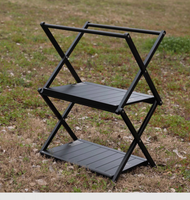 Table pliante multifonctionnelle moderne IGT pour l'extérieur, camping, pique-niques, atelier, portable, pliable, en aluminium