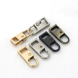 Kits de réparation de <span class=keywords><strong>fermeture</strong></span> éclair pièces, tirette en métal, originale de remplacement pour boucle cassée sac de voyage valise vêtement tête de <span class=keywords><strong>fermeture</strong></span> éclair - Product Image 1