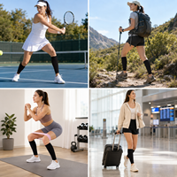 Manchons de compression sportifs OEM pour mollets, élastiques, avec soutien et protection pour la course à pied, le cyclisme et le soulagement des périostites tibiales