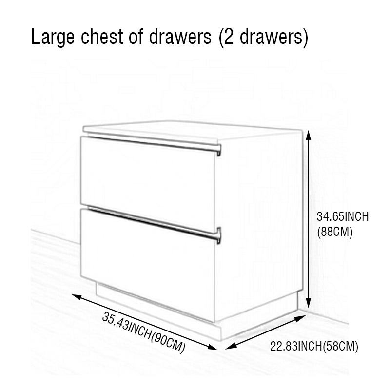 90*88*58 m Large chest of drawers (2 drawers)