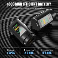 Draadloze tattoo pen met dubbele batterijen (1800 mAh), kleurrijk LED-display, roterende tattoo pen voor professionele meesters.