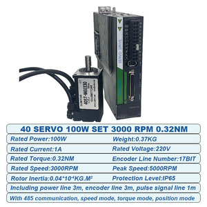 Juego de servomotor de CA de 0,32-15NM Servomotor de 100-3800W con controlador para máquina CNC - Product Image 2