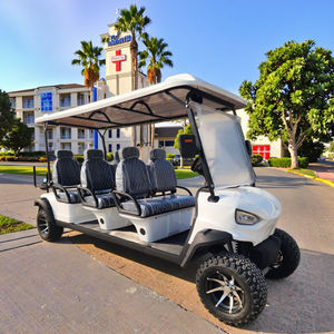 8-местный электрический гольф-кар 48В, разрешенный для дорог общего пользования, со светодиодной оптикой, комплектом задних сидений, скоростью 30-50 км/ч, запасом хода 90 км – езжайте стильно - Product Image 6