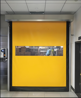 Puerta Rápida con Cierre de Cremallera de Nuevo Diseño, Reparación Automática Después de Colisiones, Barrera Impermeable Contra el Polvo, Puerta de Plástico con Cierre de Cremallera