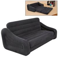Canapé gonflable confortable en PVC, canapé-lit 2 en 1, pour piscine, camping en plein air, canapé-lit gonflable portable pour couples