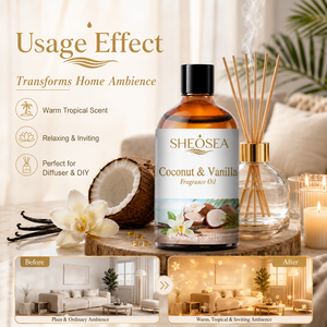 Oli Essenziali al Profumo di Cocco e Vaniglia per Aromaterapia, Ideali per Diffusori Domestici - Product Image 5