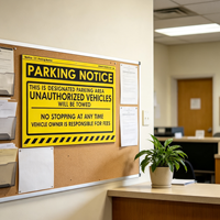 Self-Adhesive Custom Printed Vinyl Waterproof Weather Resistant Reminder Labels Stickers OEM Brand China Guangxi for Parking Lot