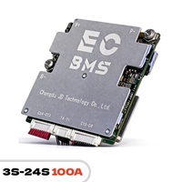 EC12S100A 10P 100A 90A 70A BMS intelligent pour pack de batteries lithium-ion 4S 8S 10S 12S 24V 100Ah avec application BT et produit PCBA BMS LifePo4