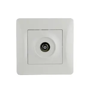 Flush Mounted Factory supply EU standard Flush Mounted satellite TV SAT socket port outlet Electrical European Home wall socket