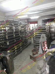 Direct Sale Heavy Duty Platform Cart with Fences with 4 Castor Wheels with Brake for Warehouse Cargo Storage Handling - Product Image 2