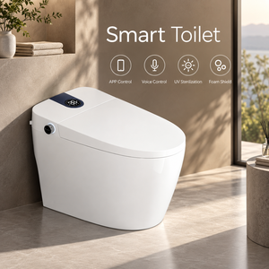Smart Toilet with Heated Seat Automatic Operation Floor Mounted Ceramic Modern Design IPX4 Water Resistant Safe Voltage - Product Image 6